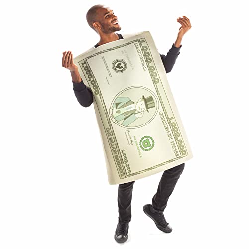 A Million Bucks Halloween Costume - Funny Unisex Money Outfits for Adults Multicolored