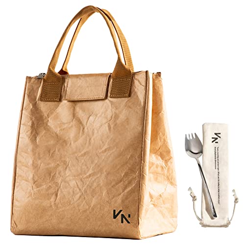 VonNova Aesthetic Lunch Bag - Lunchbox - Insulated Lunch Bag Women - Preppy Lunch Box - Reusable and Easy to Carry Small Lunch Bag - Tyvek Material - Great for Everyday Use