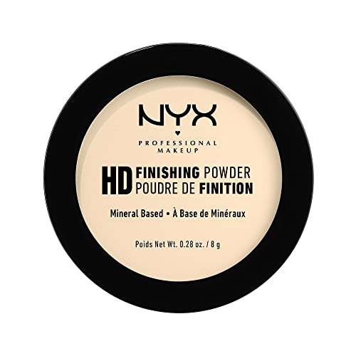NYX PROFESSIONAL MAKEUP HD Finishing Powder, Pressed Setting Powder - Banana