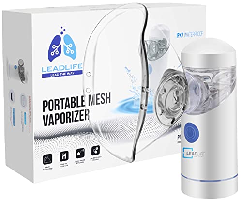 Portable Vaporizer Machine, Self-Cleaning Function, Built-in Rechargeable Battery, Liquid Sensor, Auto Switch-Off, Water-Proof Design, Handhold Mesh Atomizer(Unlimited ONE Year Warranty Included)