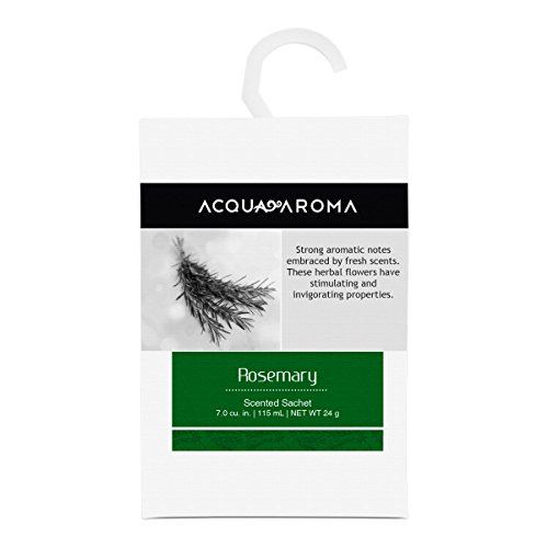 Acqua Aroma Rosemary Scented Sachet 7.0 cu. in. (115mL/24g) - Pack of 3 Sachets