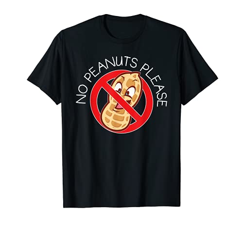 No Peanuts Please Girl Boy Food Allergy Awareness Child T-Shirt