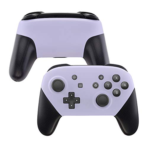 eXtremeRate Light Violet Faceplate and Backplate for Nintendo Switch Pro Controller, DIY Replacement Shell Housing Case for Nintendo Switch Pro - Controller NOT Included