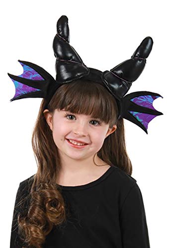Dragon Horns Black Plush Costume Headband Standard