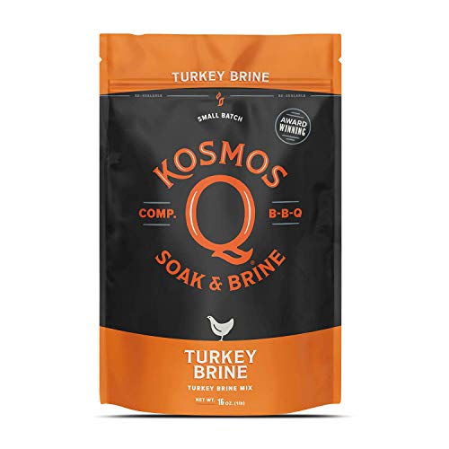 Kosmos Q Turkey Brine - 16 Oz BBQ Brine Mix for Whole, Smoked, Oven-Roasted or Fried Turkey - Award-Winning Turkey Brine Made in the USA (Turkey)