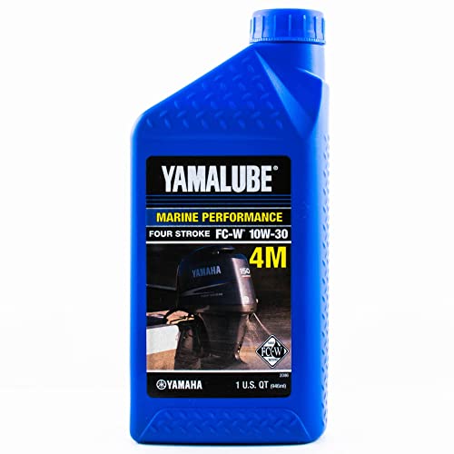 Yamaha Yamalube 4M Outboard FC-W 10W-30 Four Stroke Engine Oil One Quart