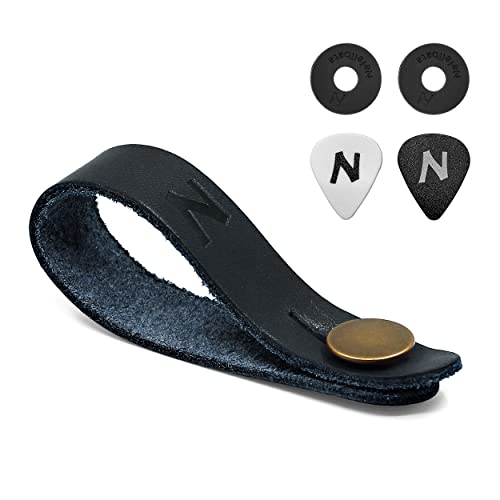 Nefelibata Guitar Strap Lock, Leather Guitar Strap Button, Headstock Adapter Tie,Guitar Neck Strap for Acoustic, Ukulele Strap & Mandolin,Come with Free 1 Pair Strap Locks and 2 Guitar Picks