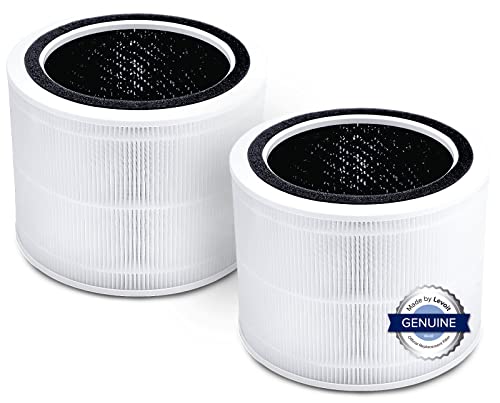 LEVOIT Core 200S Air Purifier Replacement Filter, 3-in-1 Filter, High-Efficiency Activated Carbon, Core 200S-RF, 2 Pack, White