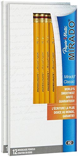 Paper Mate Mirado #2 Classic Cedar Pencils, 12 Pencils (58592)