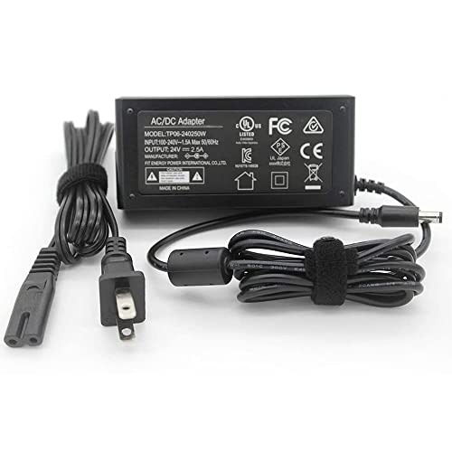 UL-Listed for Vizio Soundbar Power Cord VSB200 VSB205 VSB210 VSB211 VSB206 VSB207 VSB210WS VHT215 VHT510 Sound Bar Subwoofer System 24V 2.7A DC Power Supply Adapter Charger Cable