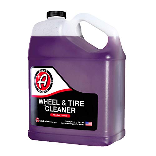 Adam's Polishes Wheel & Tire Cleaner Gallon, Professional All in One Tire & Wheel Cleaner Works,Wheel Brush & Tire Brush, Car Wash Wheel Cleaning Spray for Car Detailing, Safe On Most Rim Finishes