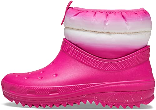 Crocs Women's Classic Neo Puff Shorty Boot W Snow, Candy Pink Stucco, Numeric_7