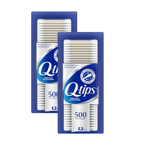 Q-tips Cotton Swabs, 500 Count (Pack of 2)