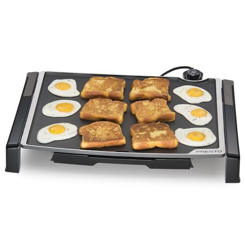 Presto XL 07073 Electric Tilt-N-fold Griddle, 19', Black