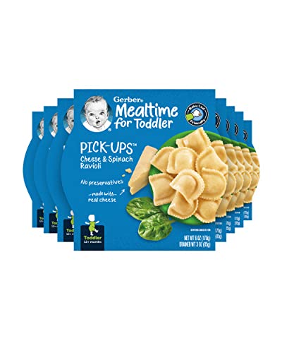 Gerber Pick-ups Cheese & Spinach Ravioli, 6 Ounce (Pack of 8)