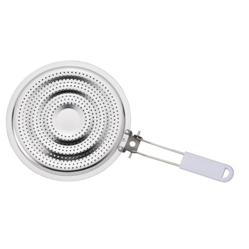 HIC Kitchen Heat Diffuser Reducer Flame Guard Simmer Plate, Stainless Steel