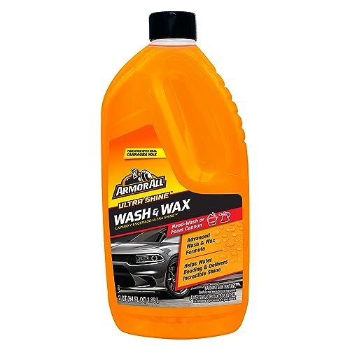 Armor All Ultra Shine Car Wash and Car Wax by Armor All, Cleaning Fluid for Cars, Trucks, Motorcycles, 64 Fl Oz Each
