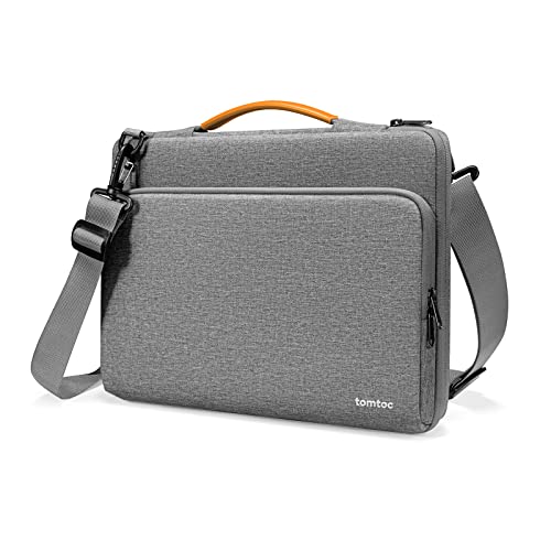 tomtoc 360 Protective Laptop Shoulder Bag for 13-inch MacBook Pro M2/A2686 M1/A2338 2022-2016, MacBook Air M3/A3113 M2/A2681 M1/A2337 2024-2018, Water-Resistant Laptop Accessory Carrying Case Sleeve