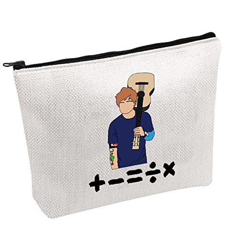 FOTAP Ed Singer Inspired Makeup Bag Ed Subtract Divide Multiply + - x ÷ Merch Music Gift Ed Singer Fan Gift Music Gift Album Gift EdSinger Zipper Pouch (+- singer)