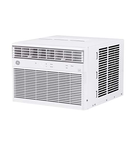 GE Window Air Conditioner 12000 BTU, Wi-Fi Enabled, Energy-Efficient Cooling for Large Rooms, 12K BTU Window AC Unit with Easy Install Kit, Control Using Remote or Smartphone App