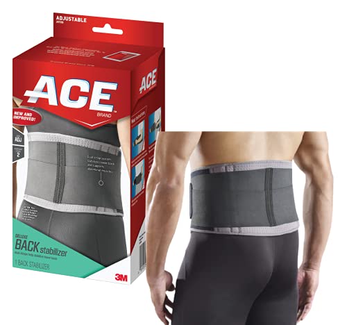 ACE Deluxe Back Stabilizer, with Lumbar Support, Back Brace, Doctor Developed, Adjustable, Helps with Herniated Discs and Sciatica