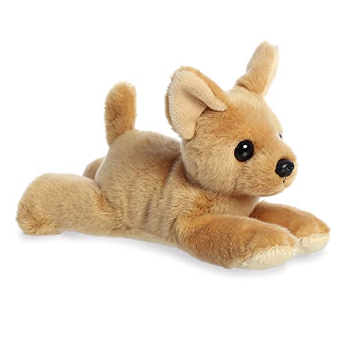 Aurora Adorable Mini Flopsie Chia Chihuahua Stuffed Animal - Playful Ease - Timeless Companions - Brown 8 Inches