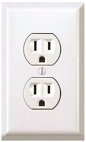 Fake Electrical Outlet Stickers - Stick on Outlet for Funny Pranks (12, Power Outlet)