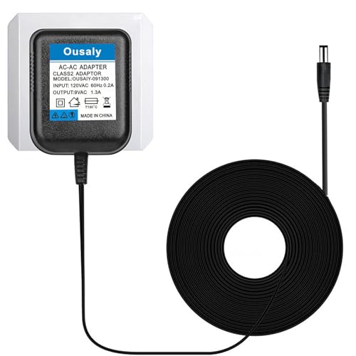 9VAC1300mA AC Adapter Charger Replacement for Lexicon MX200 MPX100 JamMan MPX110 Dual Reverb,Digitech RP100 RP150 RP200 RP300 RP350 RP3 RP250 RP200A RP250 RP255 RP350 RP300A RP355 Effects Processor
