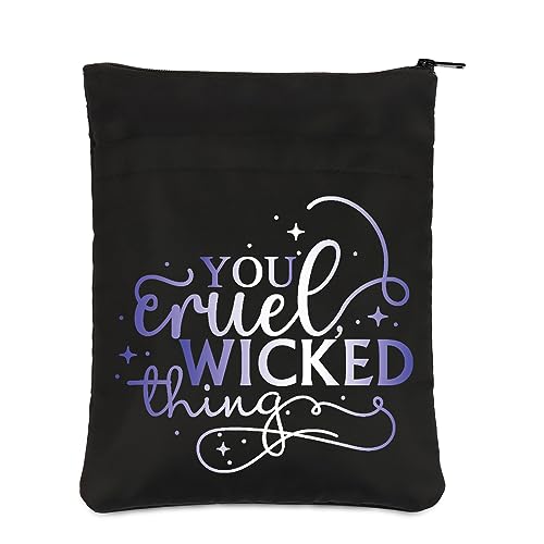 PLITI ACOTAR Inspired Book Sleeve Sarah J Maas Fan Gift You Cruel Wicked Thing ACOMAF Book Cover for Book Lover Bookish Gift (Cruel Wicked Thing BSBL)