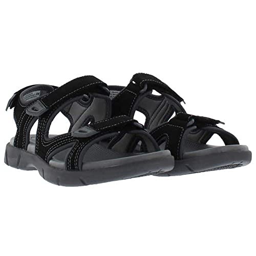 Khombu Ladies' Comfort Sandal (Black, 9, numeric_9)