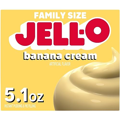 Jell-O Banana Cream Instant Pudding & Pie Filling Mix (5.1 oz Box)