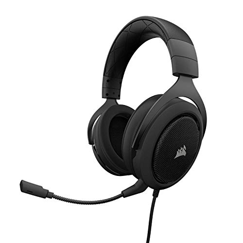 Corsair HS60 – 7.1 Virtual Surround Sound PC Gaming Headset w/USB DAC - Discord Certified Headphones – Compatible with Xbox One, PS4, and Nintendo Switch – Carbon