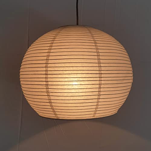 Henjjras Hemispherical Lamp Shade (14 Inch) White Folding Paper Lamp Shade Chinese Lantern