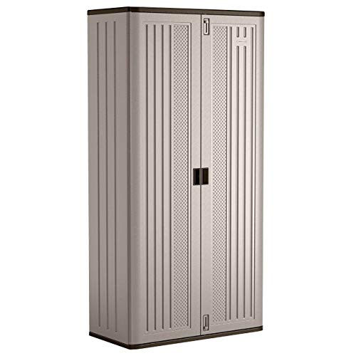 Suncast BMC8000 Storage Cabinet, 40.00 x 20.25 x 80.25, Silver