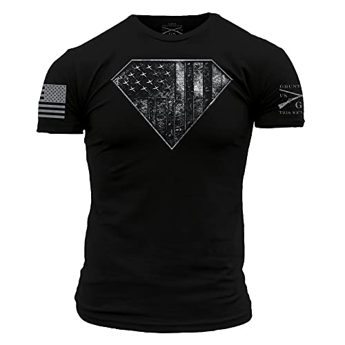Grunt Style Super Steel Men's T-Shirt (Black, XXLarge)