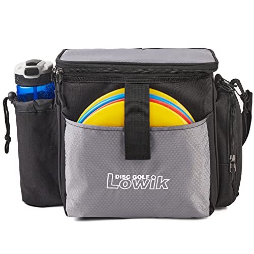 Disc Golf Bag, Disc Golf Starter Bag with Removable Padded Dividers, Lightweight and Water-resistant Fits Up to 13+ Discs, Great for Disc Golf Sports Beginners