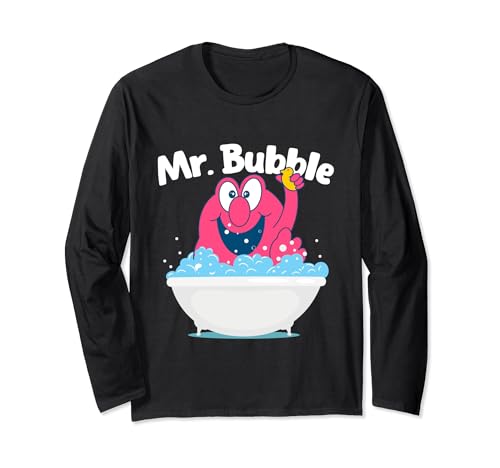 Mr. Bubble - Bubble Bath Hot Tub Wellness Bathtub Long Sleeve T-Shirt
