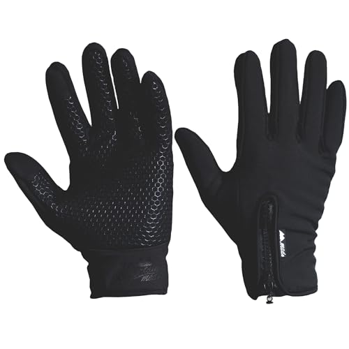 Mountain Made Cold Weather Genesis Gloves for Men and Women (Black, Medium)