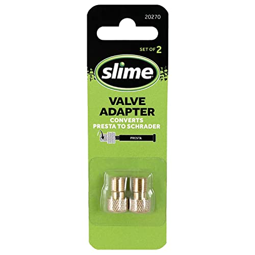 Slime 20270 Presta to Schrader Valve Adapter - 2 Pack