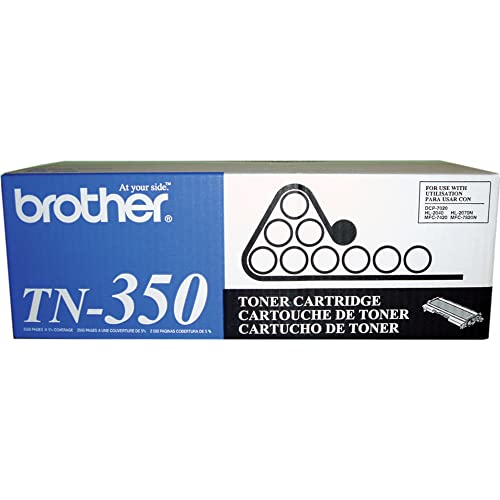 Brother Genuine Black Toner Cartridge, TN350, Replacement Black Toner, Page Yield Up To 2,500 Pages