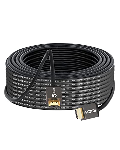 iBirdie 4K HDR HDMI Cable 25 Feet in-Wall CL3 Rated 4K60Hz (4:4:4 HDR10 8/10/12bit 18Gbps HDCP2.2 ARC CEC) High Speed Ultra HD Cord Compatible with Apple-TV PS4 Xbox PC Projector Speaker