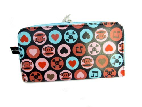 Paul Frank 'Julius Core, and Hearts' Long Circles Wallet