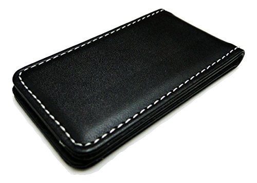 Tapp Collections Fine Leather Magnetic Money Clip - Black