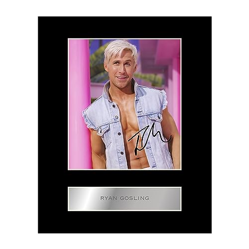 Ryan Gosling B Pre Printed Signature Signed Mounted Photo Display #11 Printed Autograph Picture 10x8 Inch Mount