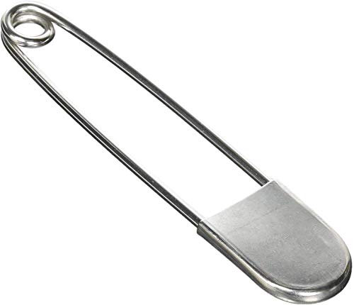 Tool Gadget Large Safety Pins, 5 inch Safety Pins, 10 PCS Stainless Steel Safety Pins Large, Silver Huge Strong XL Safety Pins, Extra Large Laundry Pins for Blankets, Heavy Laundry, Upholstery(5')