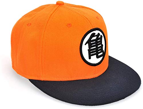 Hat Anime Cosplay for Son Goku Baseball Cap (Orange/Black)