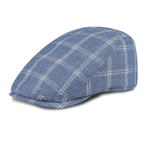 Dockers Men's Ivy Newsboy Hat, Blue, Large-X-Large