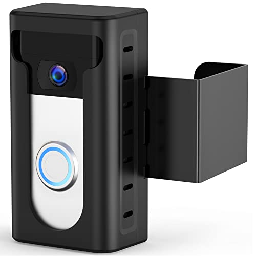 Anti-Theft Video Doorbell Mount Compatible with Ring / Blink Wireless Video Doorbell, Not Block Doorbell Motion Sensor, No-Drill Mounting Bracket Wedge Adapter Holder Accessories for Home Rentals Room