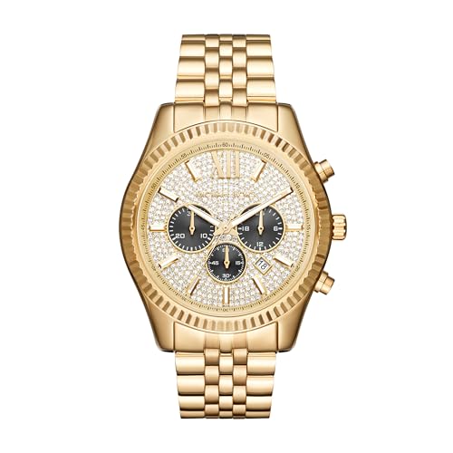 Michael Kors Lexington Chronograph Gold-Tone Stainless Steel Men's Watch (Model: MK8494)