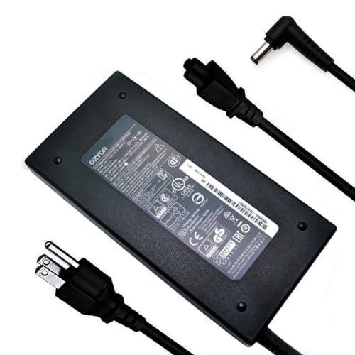 180W Laptop Charger for Chicony A15-180P1A for Sager NP7876 NP7856-N NP7856-S NP8956 NP8957 19.5V 9.23A Notebook AC Adapter 5.5x2.5mm with Power Cord